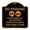 Signmission No Parking No Motorcycle No Scooter Parking Allowed Tow Away Zone With Graphic, A-DES-BG-1818-23704 A-DES-BG-1818-23704 - alternate 1
